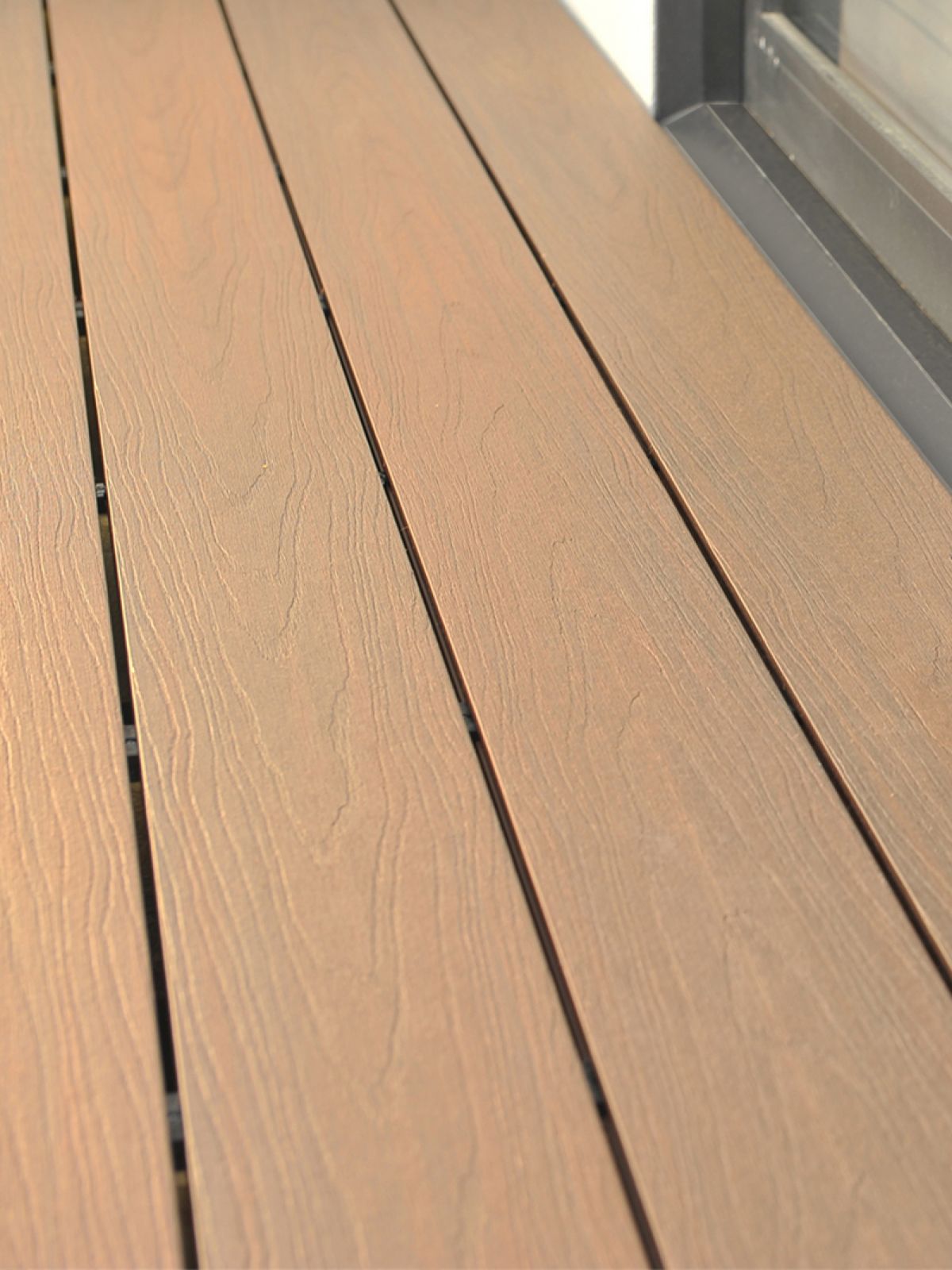 Lames de terrasse en composite Teck