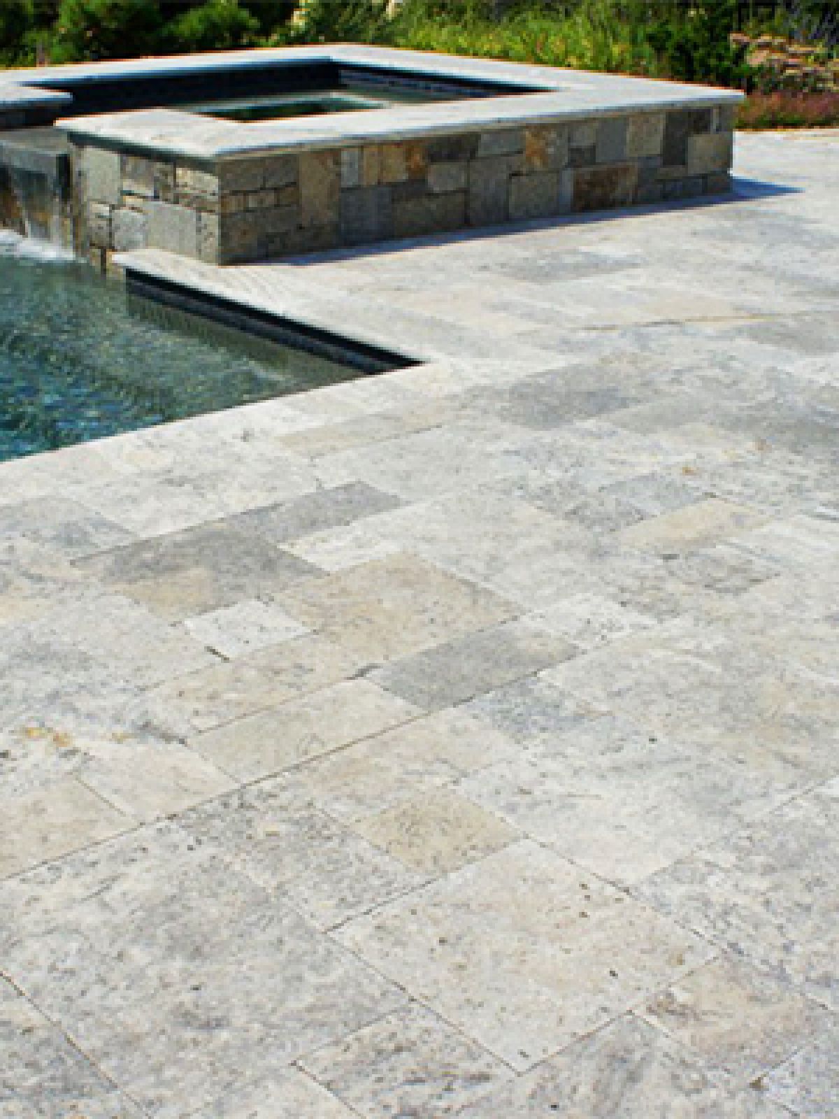 Travertin silver rustique